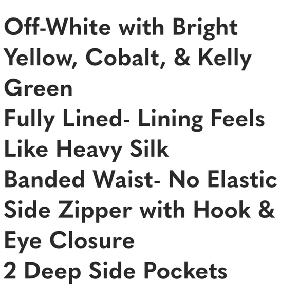 RSVP By Talbots Off-White Floral Pleated Midi Skirt size 4 - Picture 8 of 8